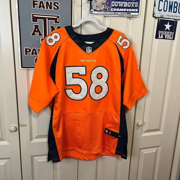 Nike Orange and Navy Men's Jersey - Picture 3 of 7